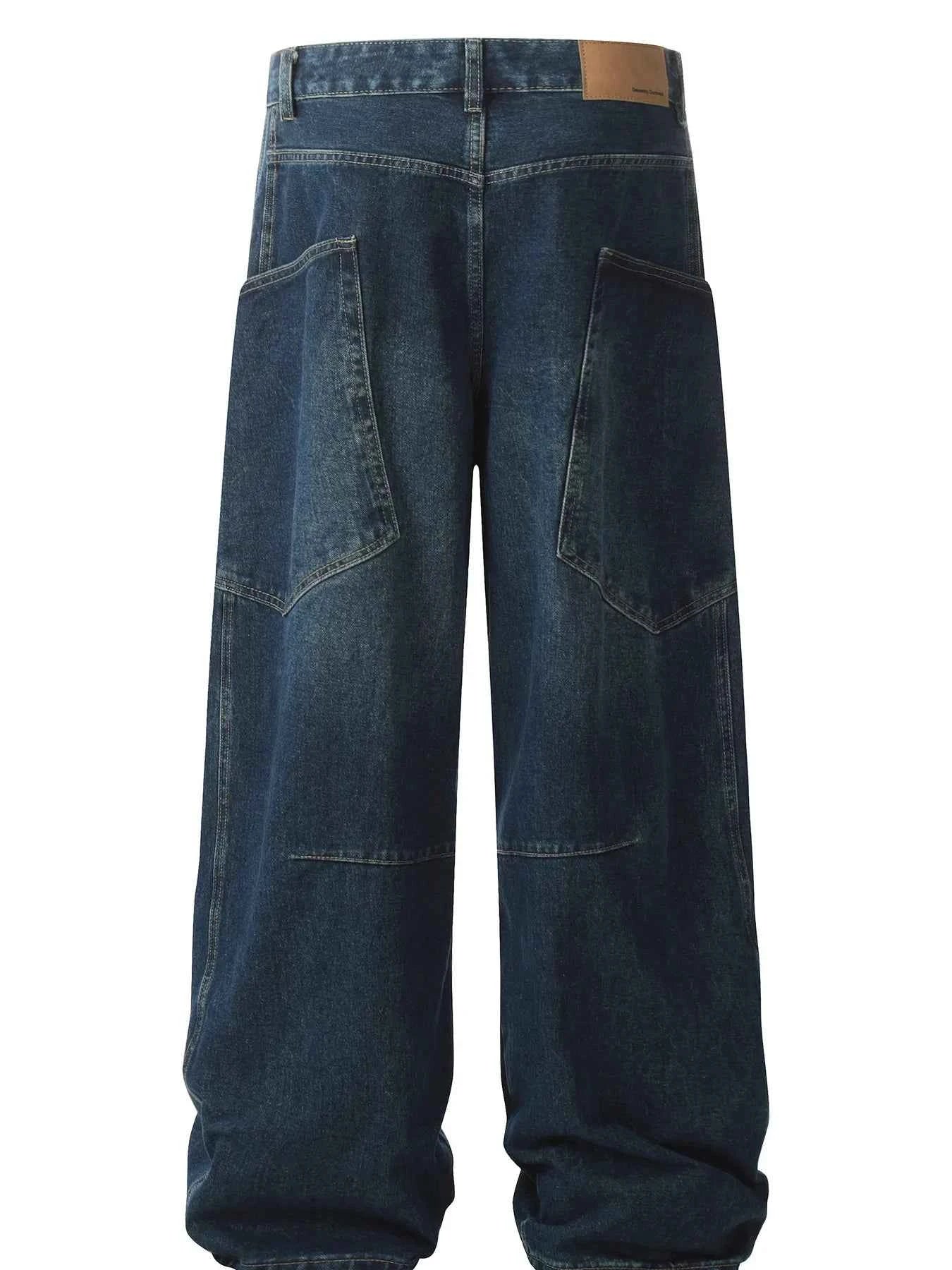 Men's Washed Wide Leg Baggy Jeans