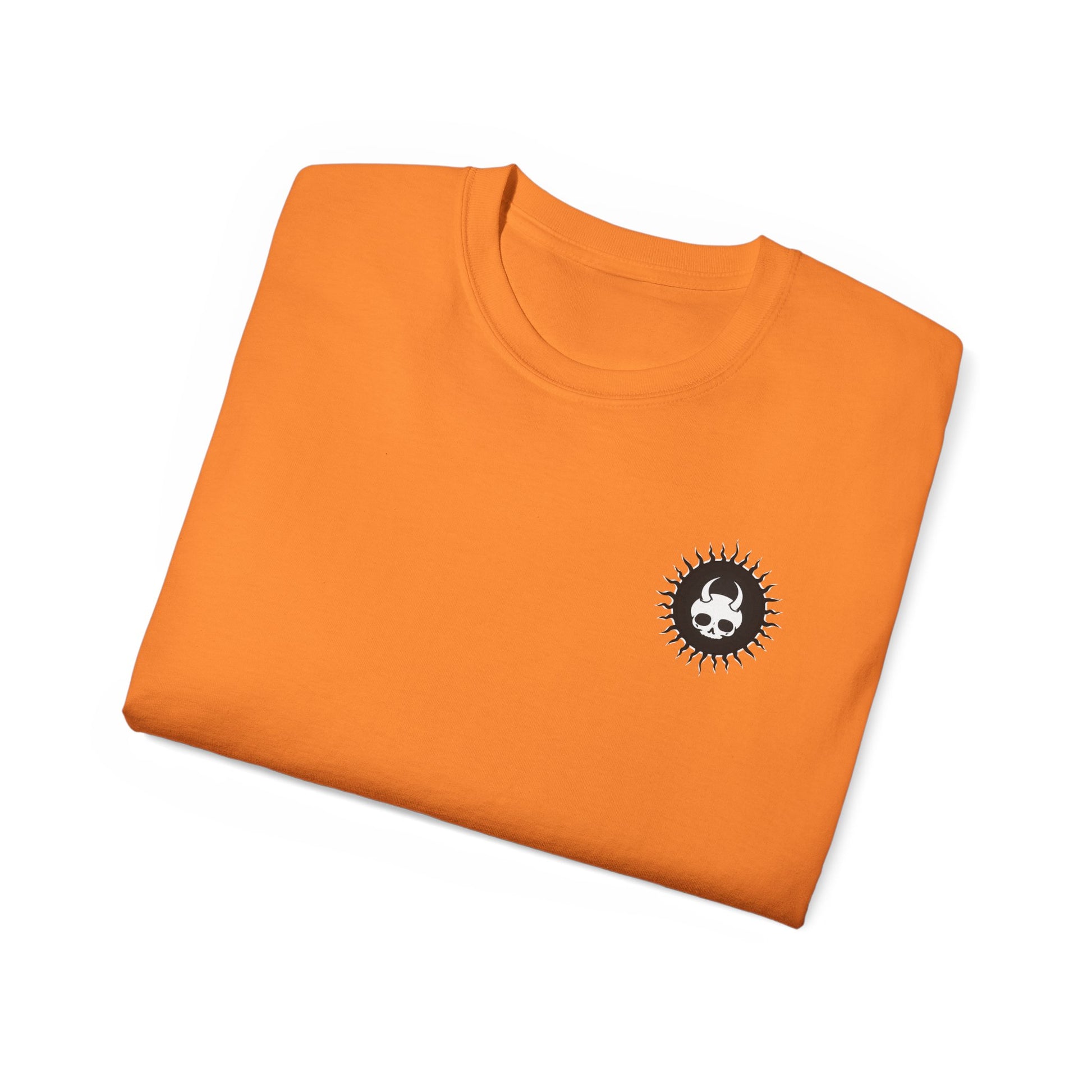 Spook-Rock - Unisex Cotton Tee (Back) - Damned Threads