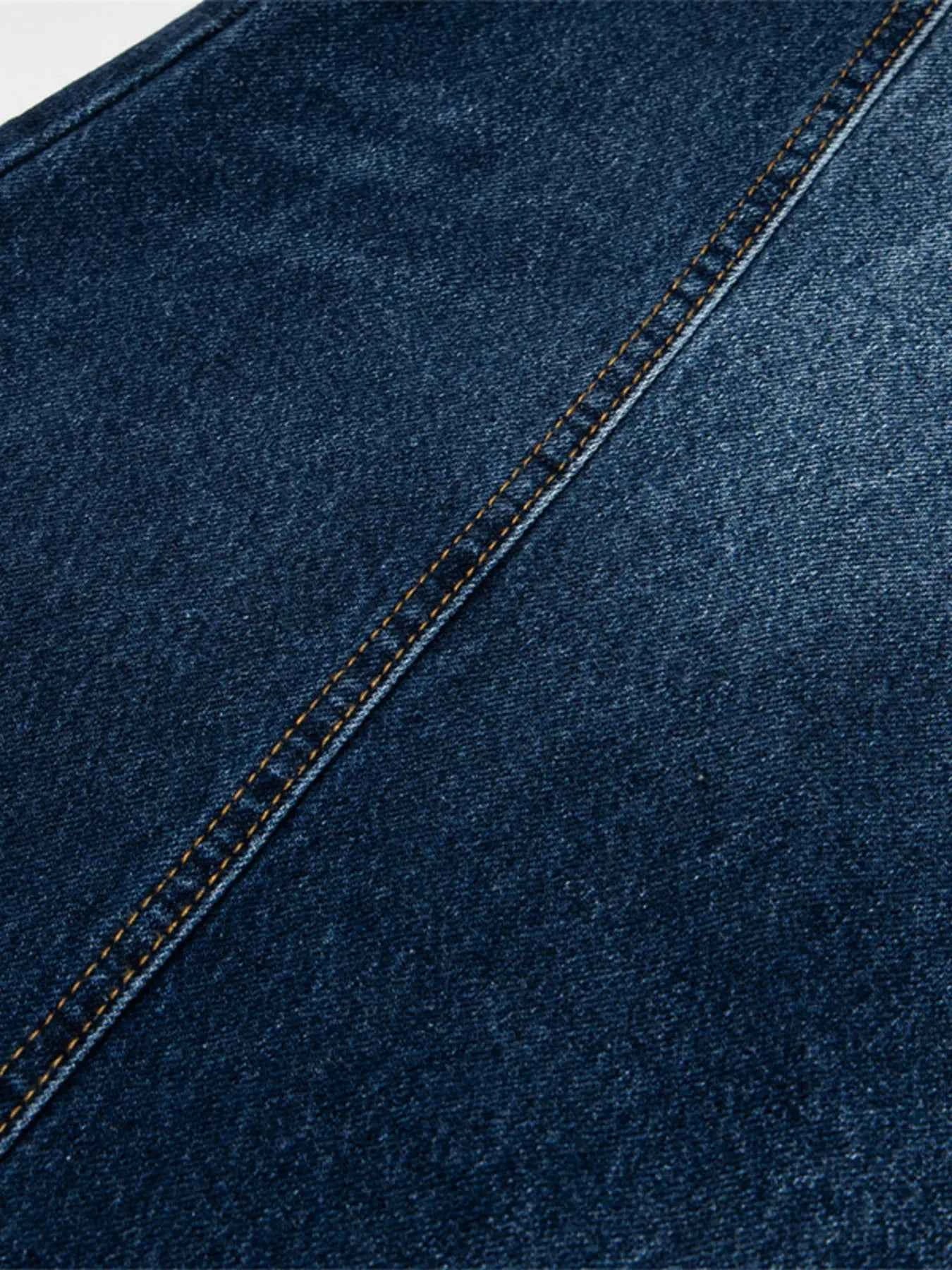 Men's Wide Leg Vintage Wash Jeans