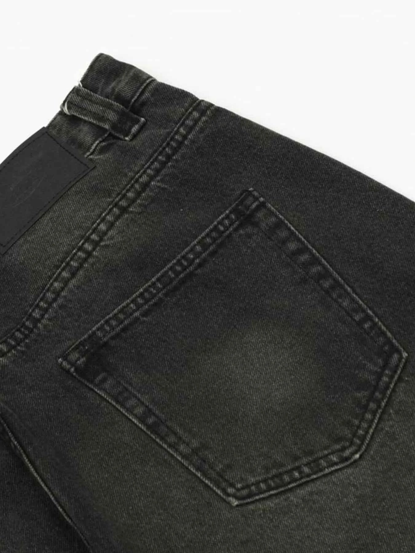 Men's Washed Wide-Leg Baggy Jeans