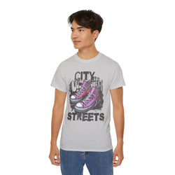 City Streets - Unisex Cotton Tee (Front) - Damned Threads