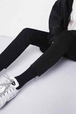Men's Frayed Hem Skinny Jeans - Damned Threads