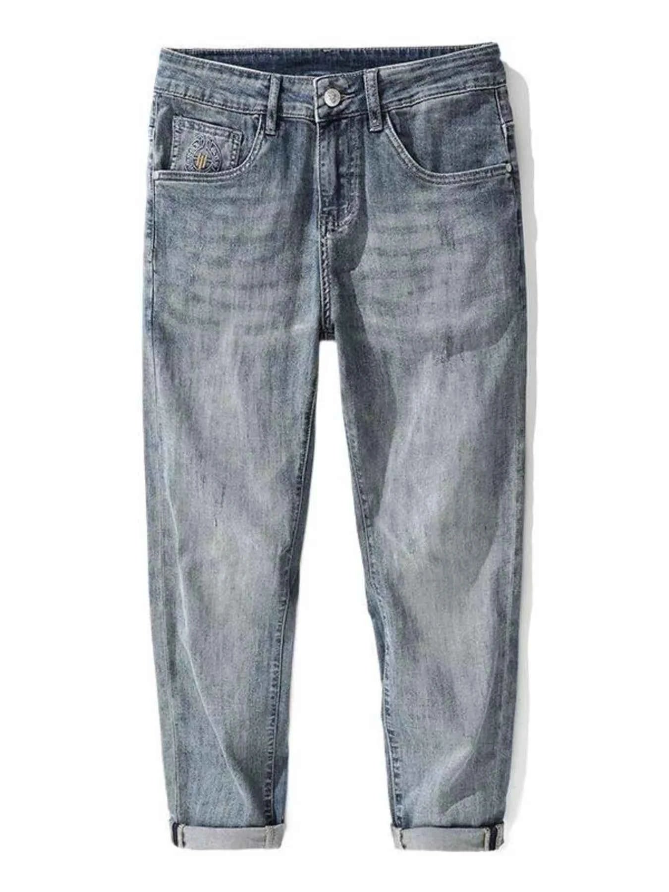 Men's Washed Straight Fit Jeans