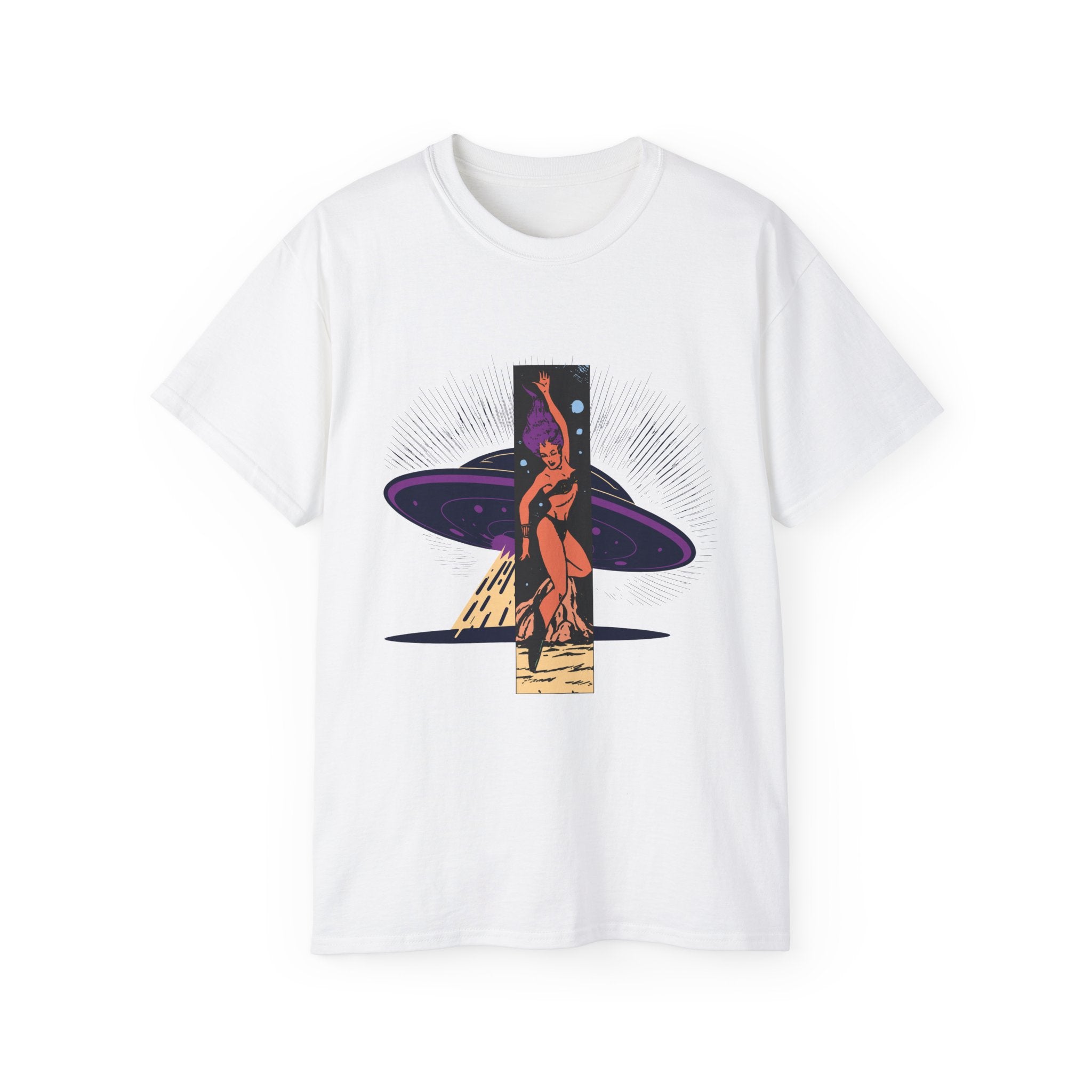 Space Warrior - Unisex Cotton Tee (Front) - Damned Threads