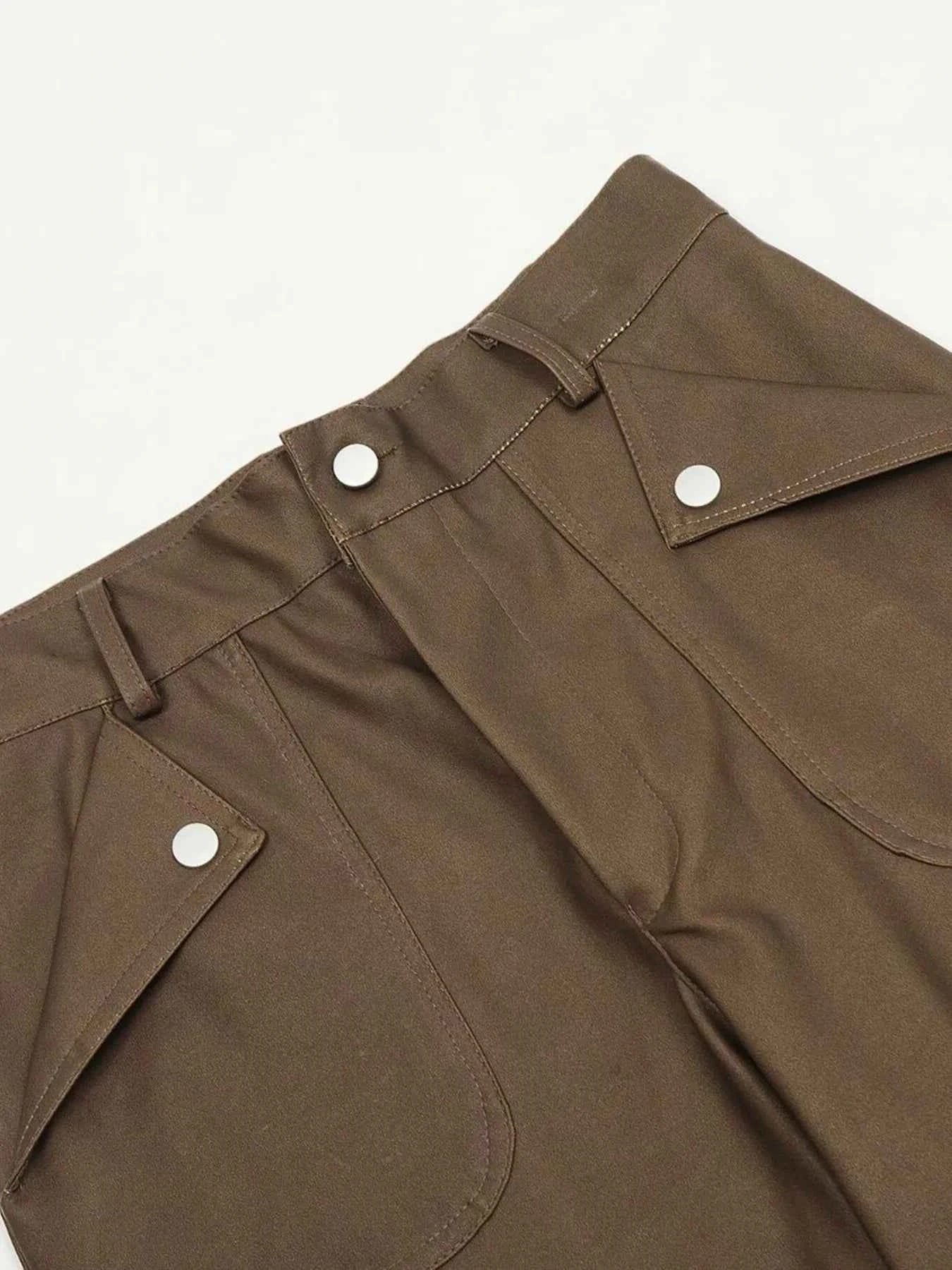 Men's Wide Leg Cargo Pants with Multiple Pockets