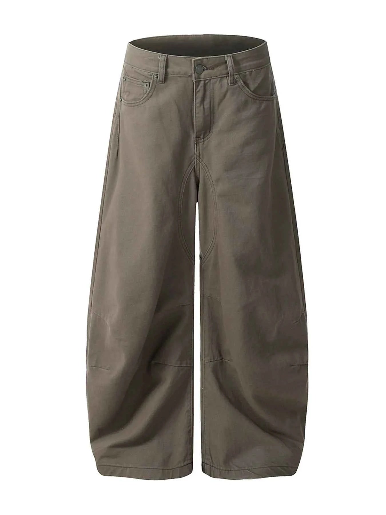 Men's High Waist Curved Jeans