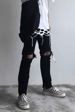 Men's Distressed Skinny Jeans - Damned Threads
