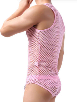 Men's Openwork Round Neck Tank - Damned Threads