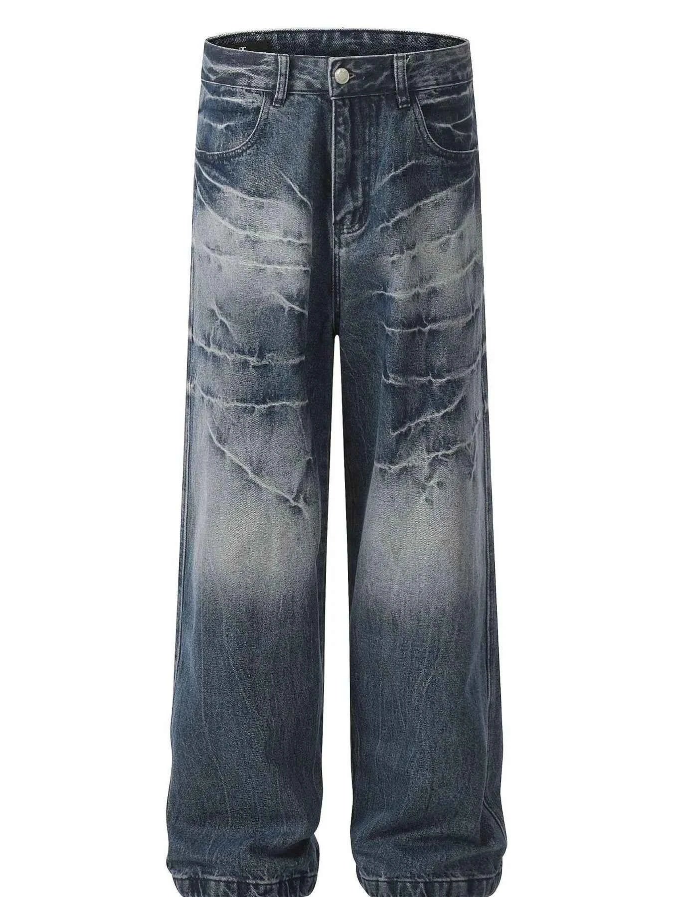 Men's Loose Fit Vintage Wash Jeans