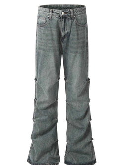 Men's Vintage Washed Flare Jeans