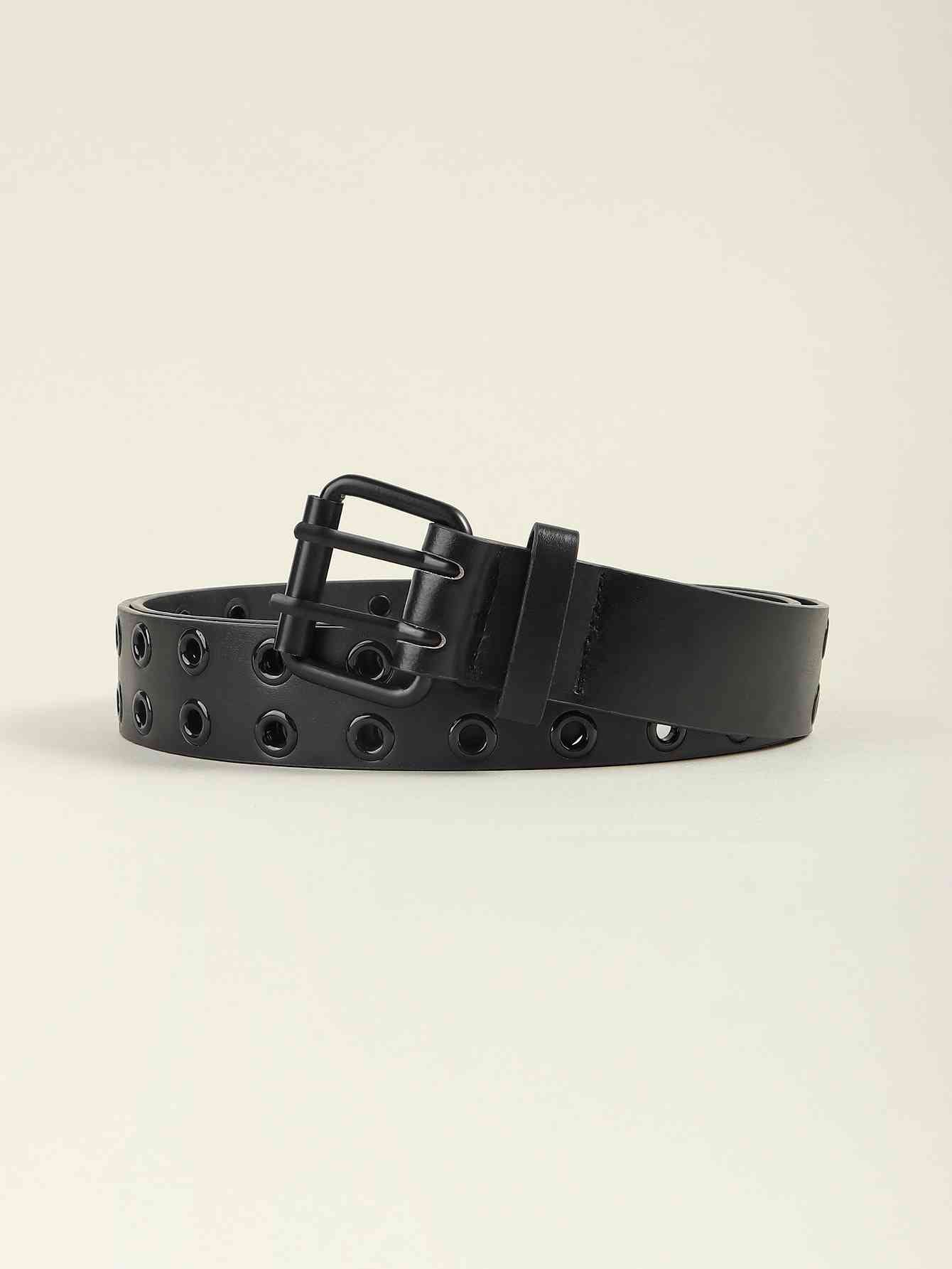 Grommet PU Leather Belt - Damned Threads