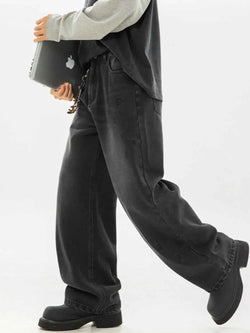 Men's Plus Size Wide Leg Jeans