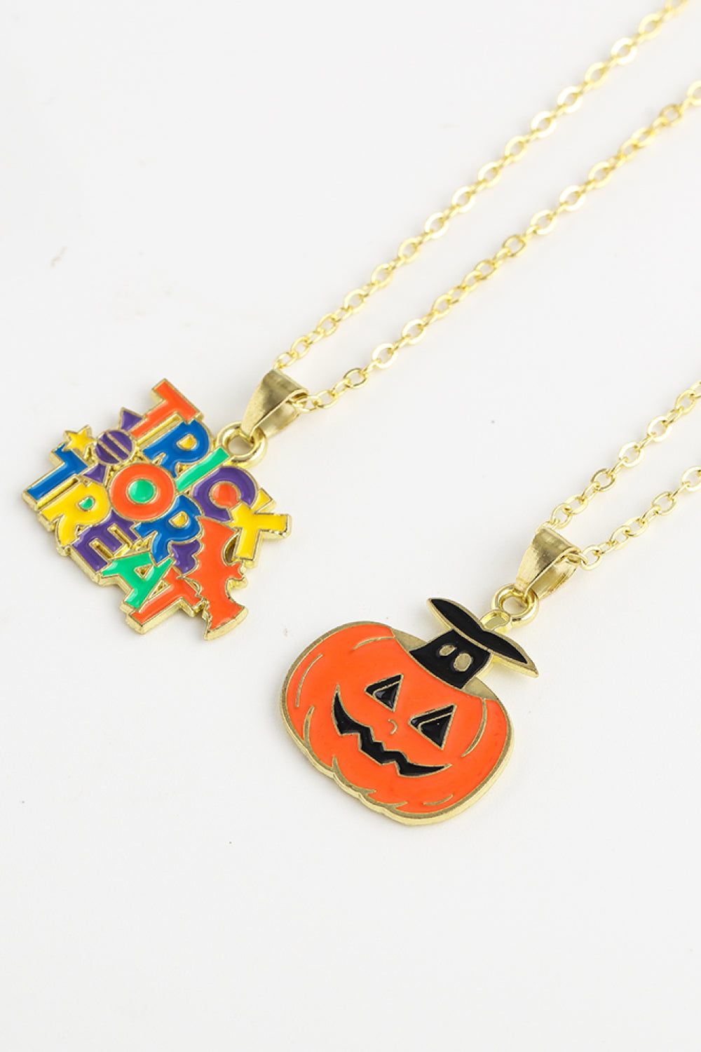 Two-Piece Halloween Theme Necklace Set - Damned Threads