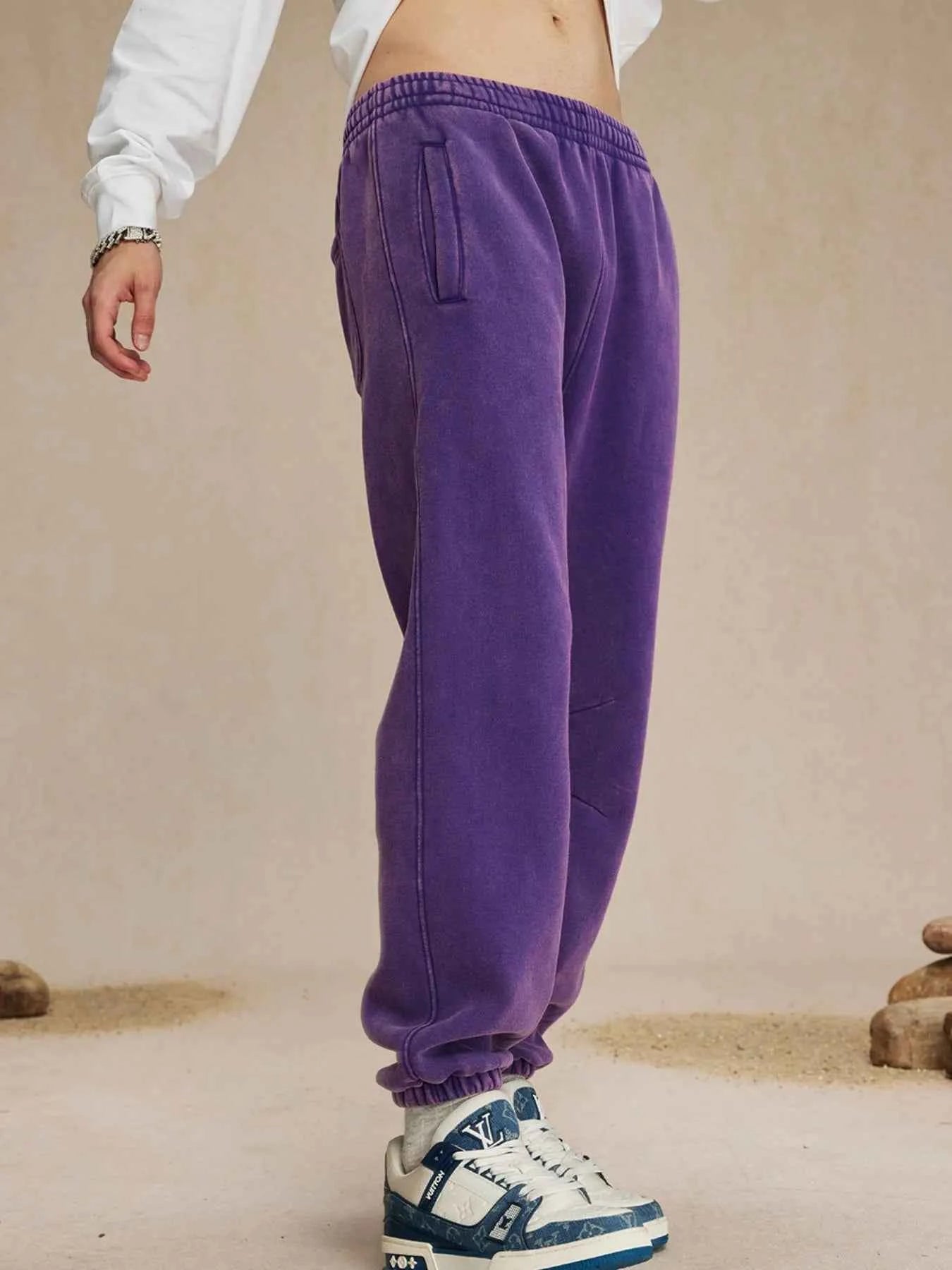 Men's Casual Elastic Waist Cotton Sweatpants