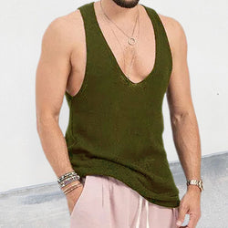 Men's Scoop Neck Knit Tank - Damned Threads
