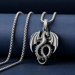 Dragon In Flight Necklace - Damned Threads