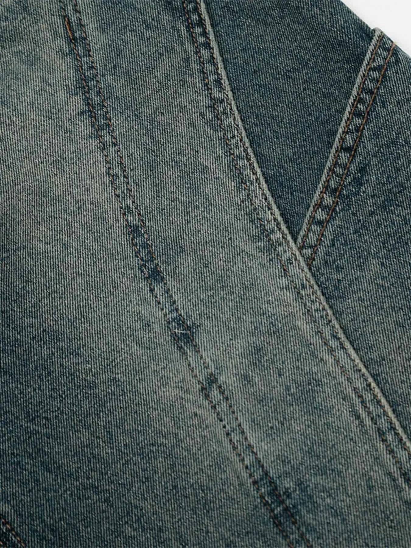 Men's Vintage Washed Wide Leg Baggy Jeans