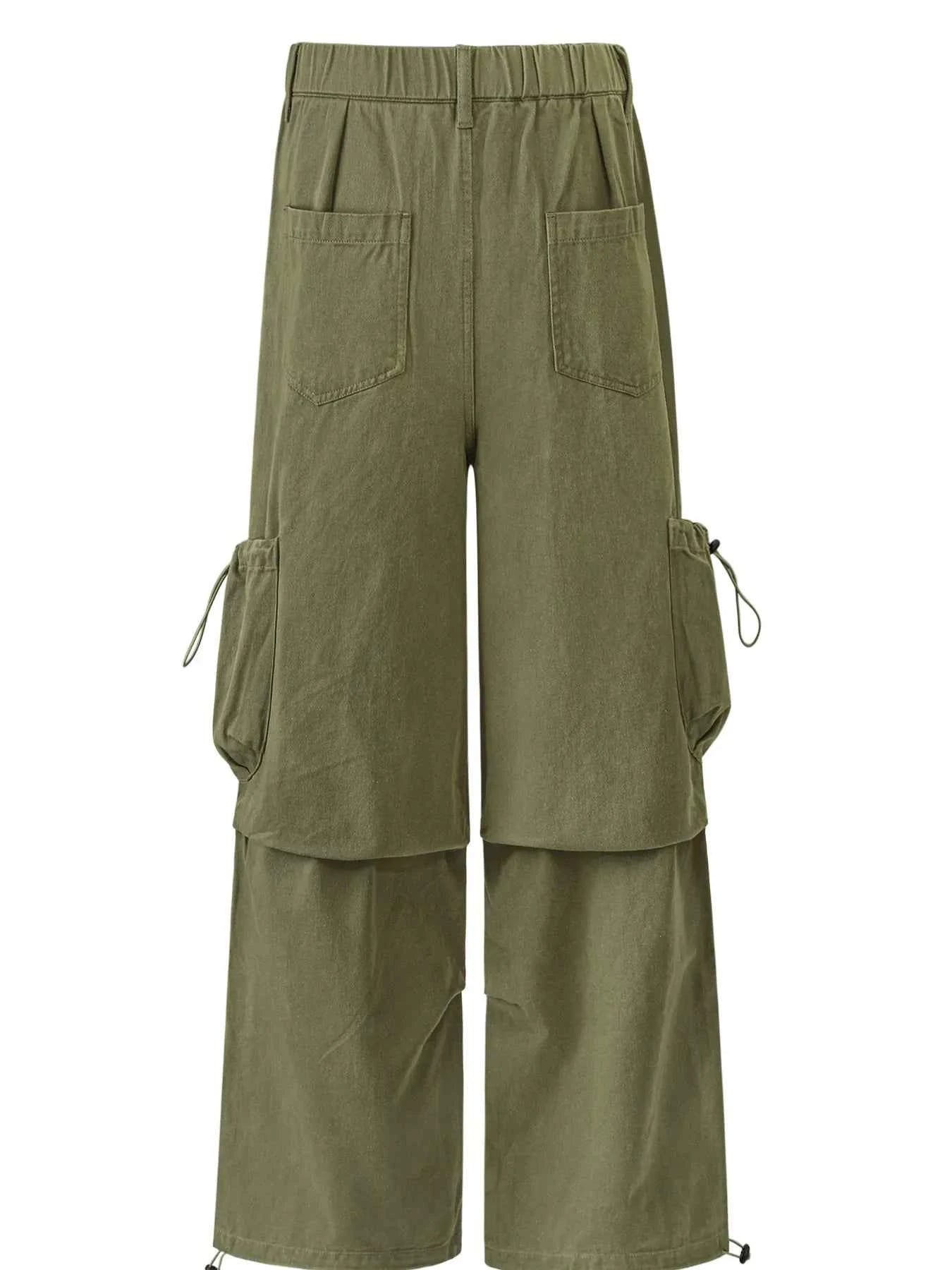 Men's Cargo Pants with Adjustable Side Pockets