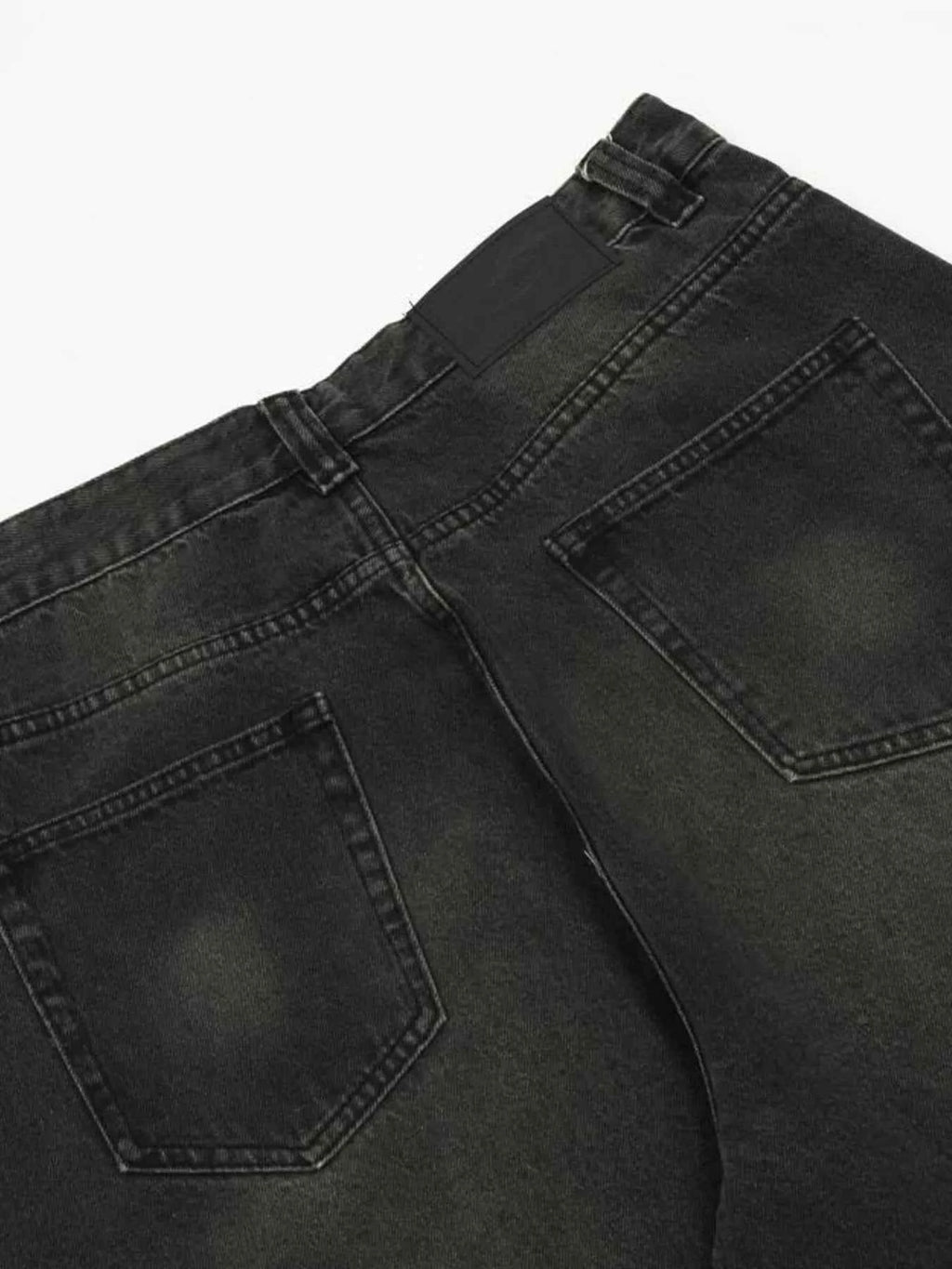 Men's Washed Wide-Leg Baggy Jeans