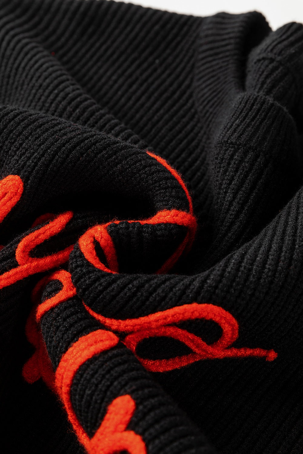 HELLO PUMPKIN Round Neck Long Sleeve Sweater - Damned Threads