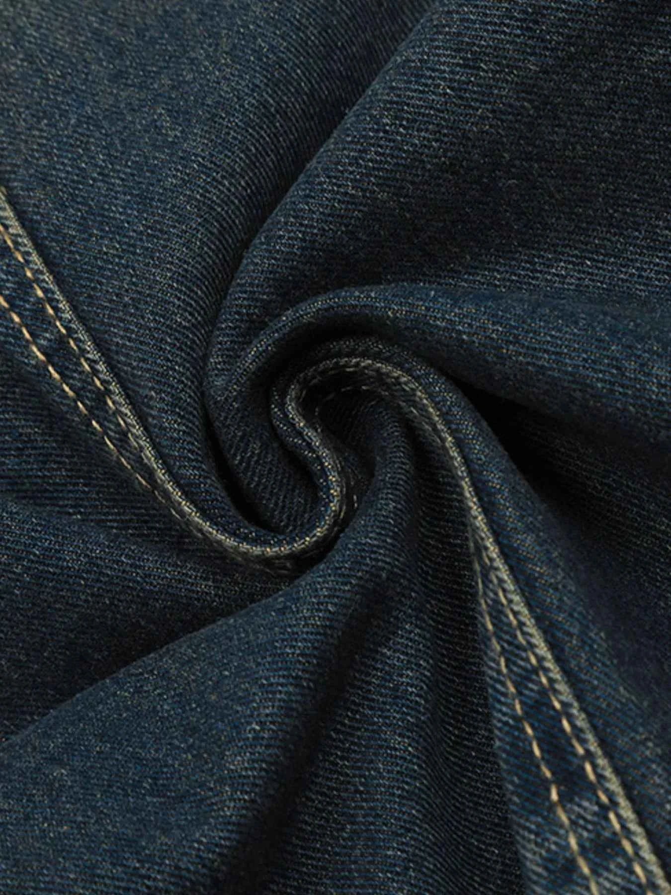 Men's Vintage Wash Wide Leg Relaxed Fit Jeans