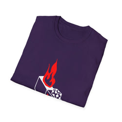 Hot Stuff Comin Thru - Unisex Softstyle T-Shirt (Front) - Damned Threads