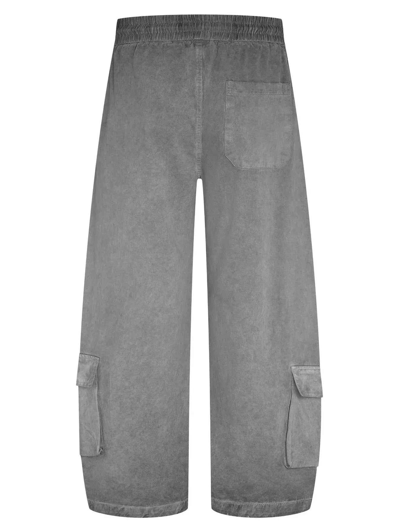 Men's Casual Loose Cargo Pants with Drawstring Waist