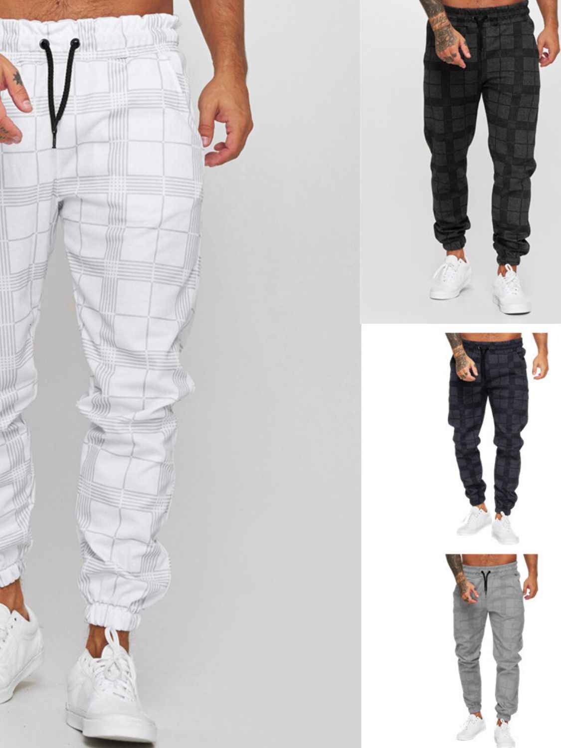 Men's Plaid Drawstring Pants - Damned Threads