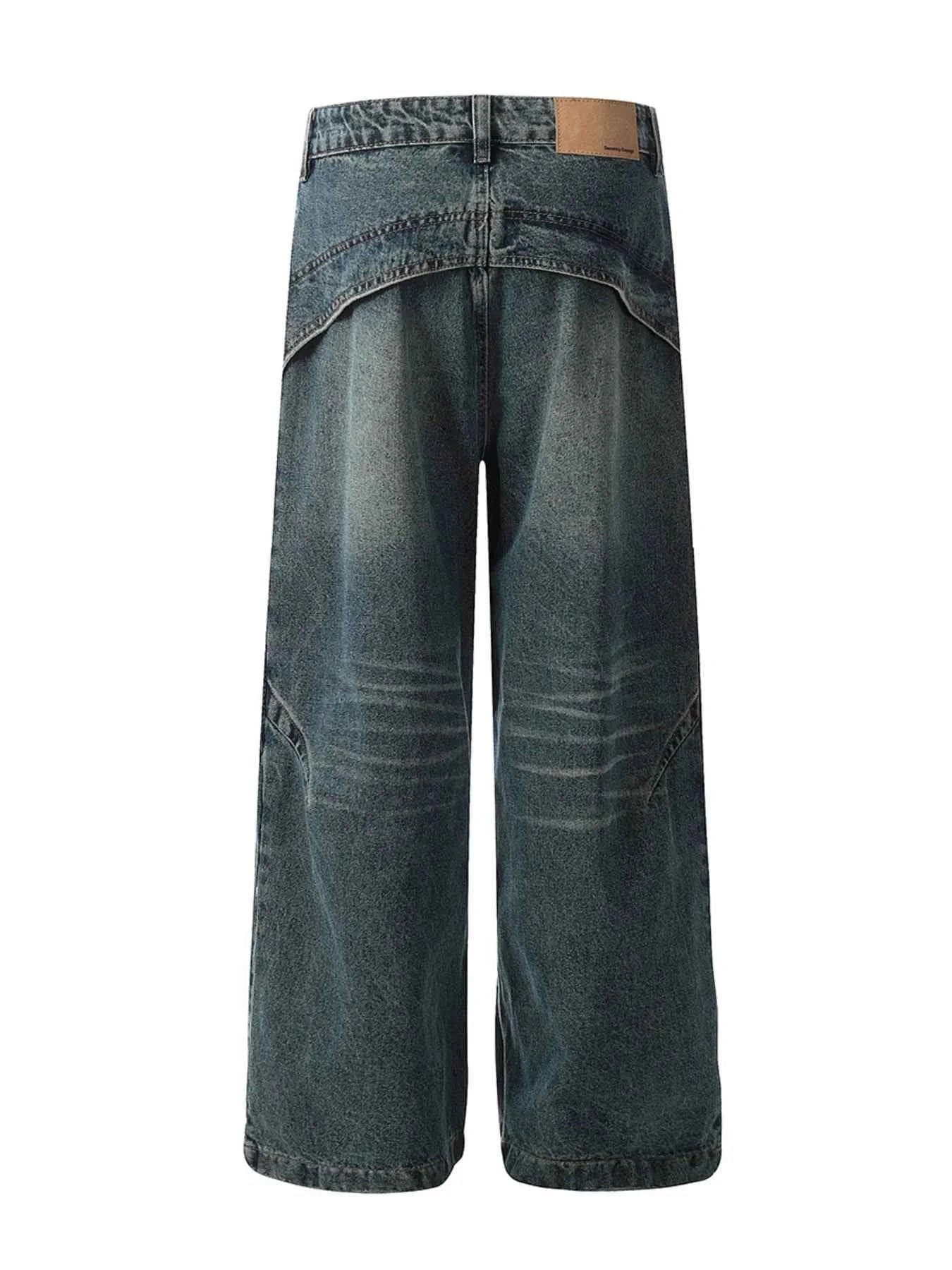 Men's Vintage Washed Wide Leg Baggy Jeans