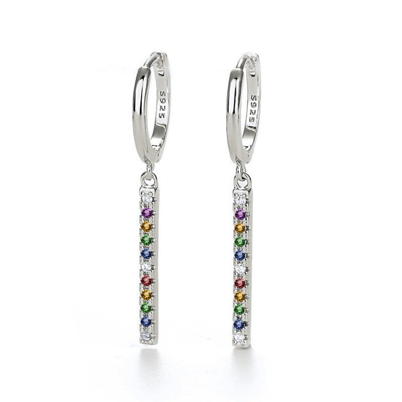 18K Gold Tassel Earrings With Rhinestone Design - Damned Threads