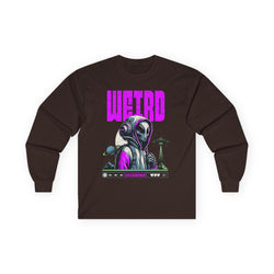 Weird - Unisex Ultra Cotton Long Sleeve Tee (Front) - Damned Threads