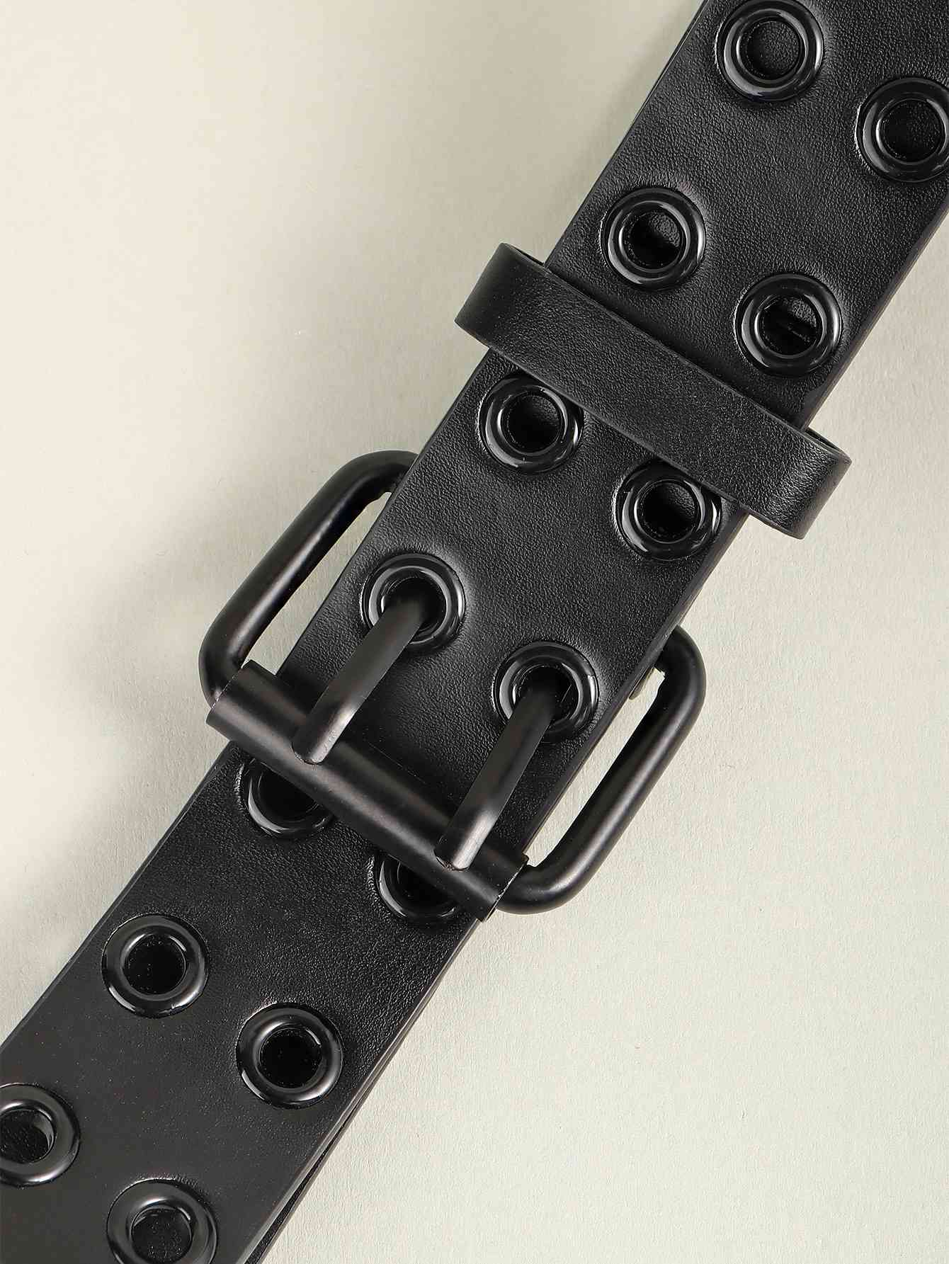 Grommet PU Leather Belt - Damned Threads