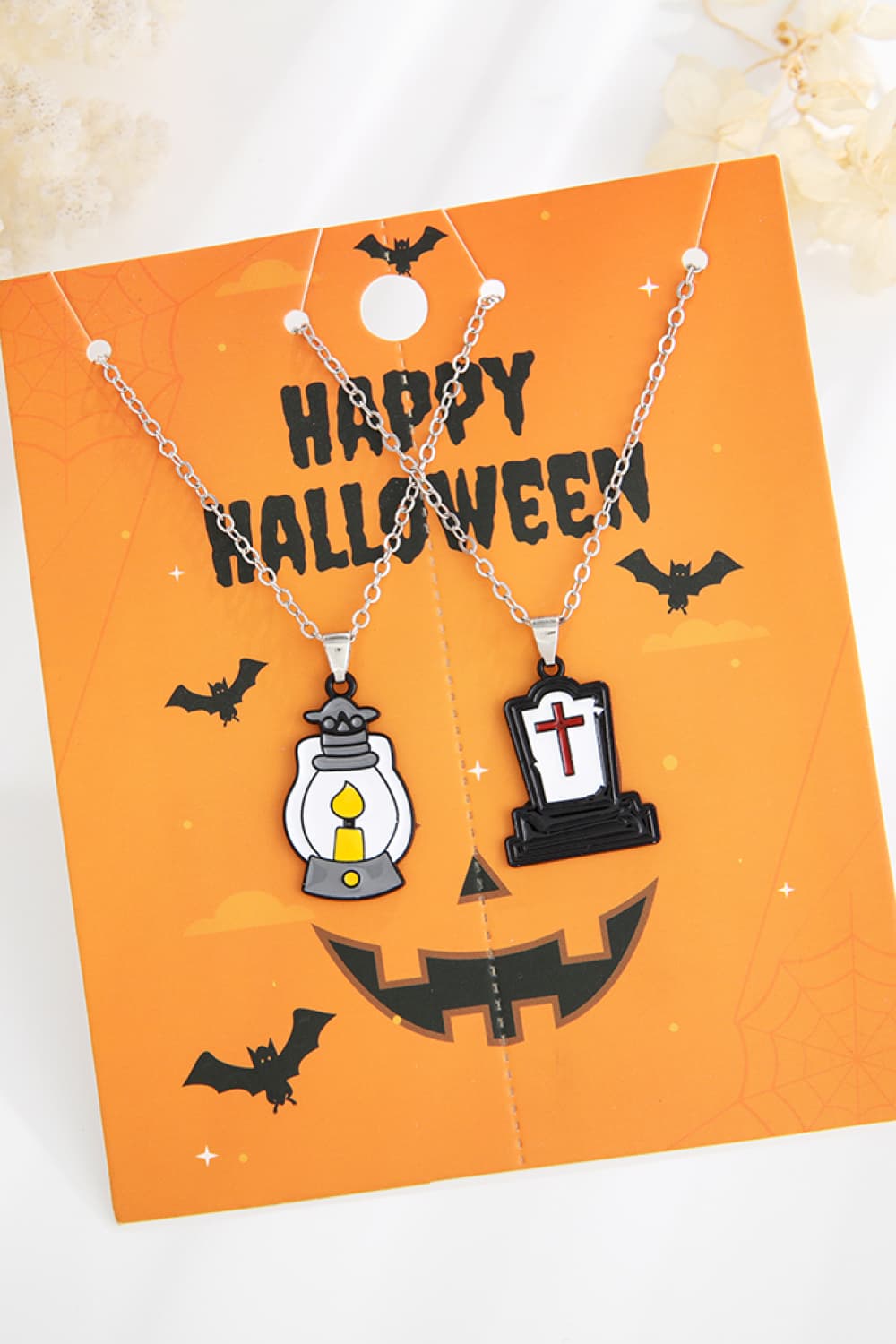 Two-Piece Halloween Theme Necklace Set - Damned Threads