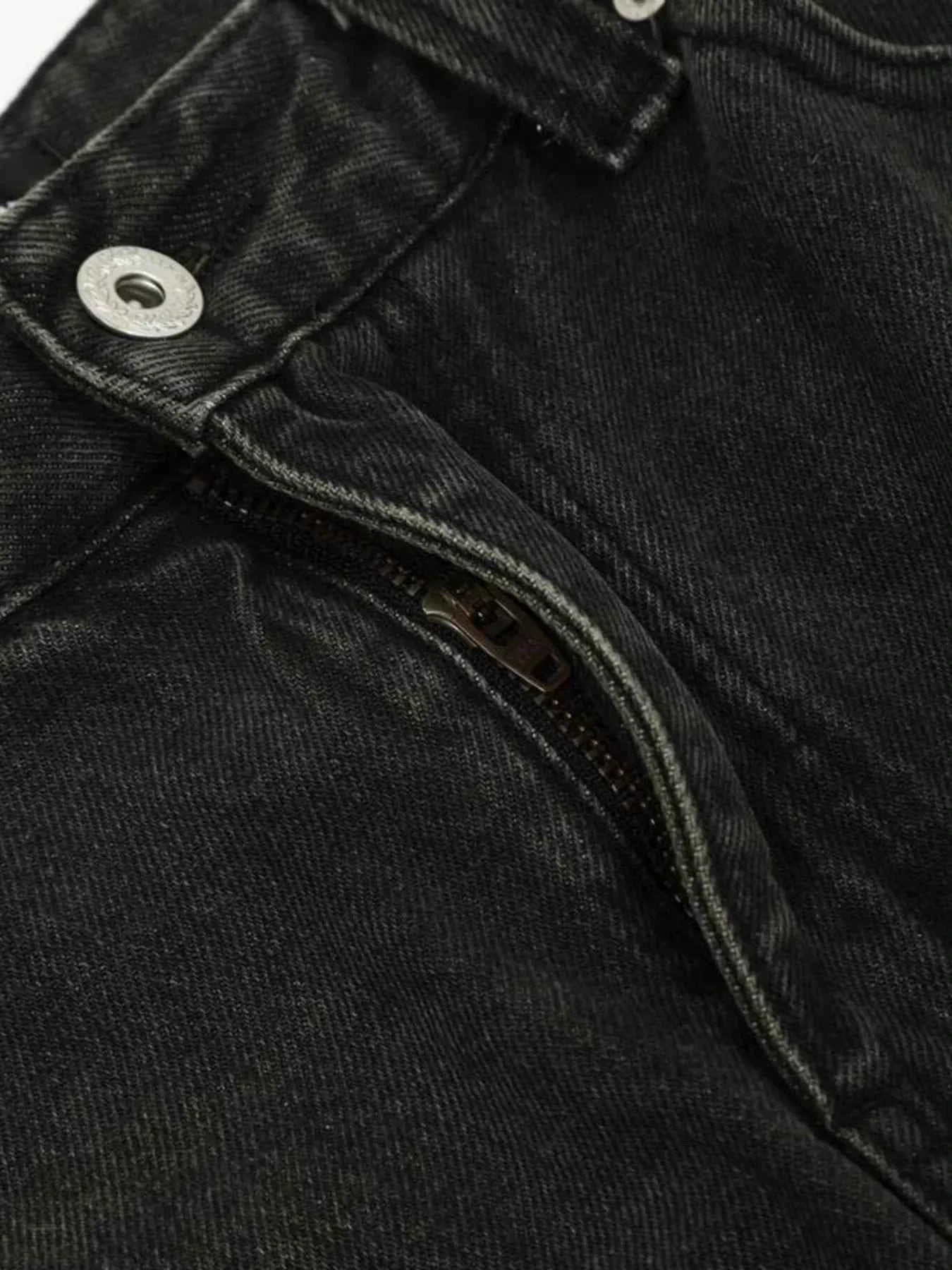 Men's Washed Wide-Leg Baggy Jeans