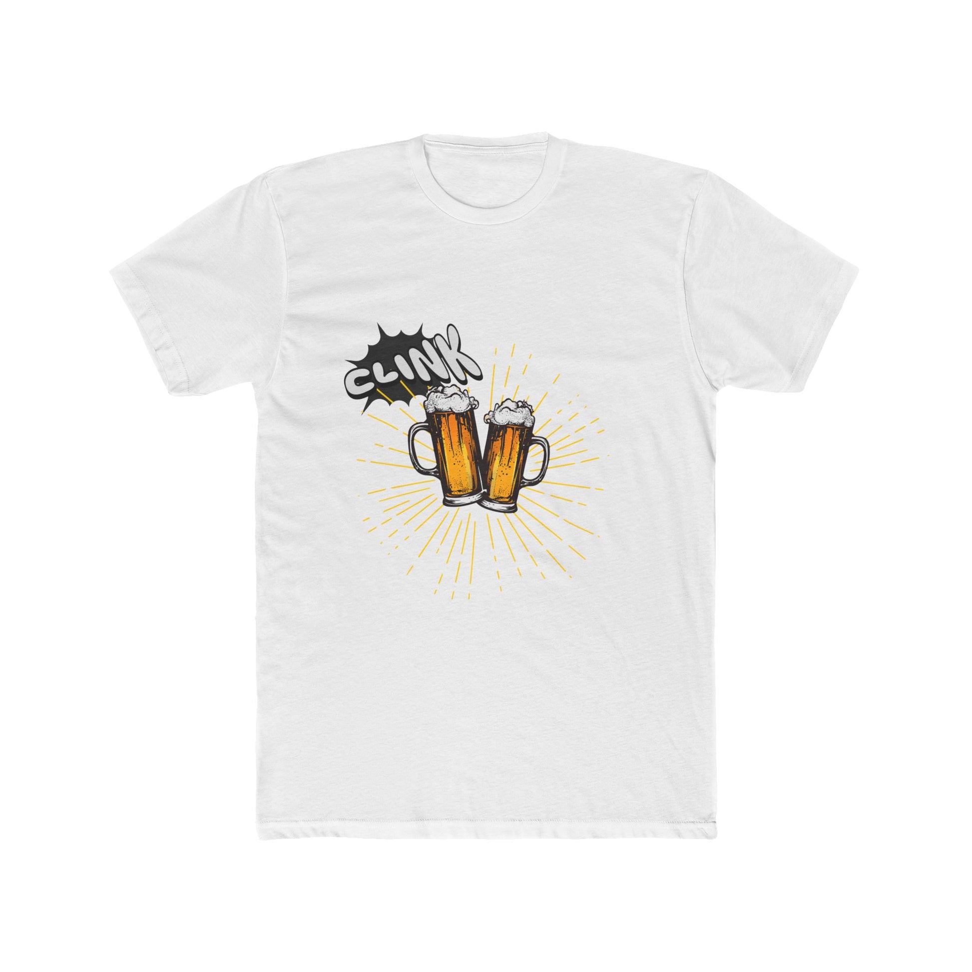 Clink! - Unisex Crew Tee (Front) - Damned Threads