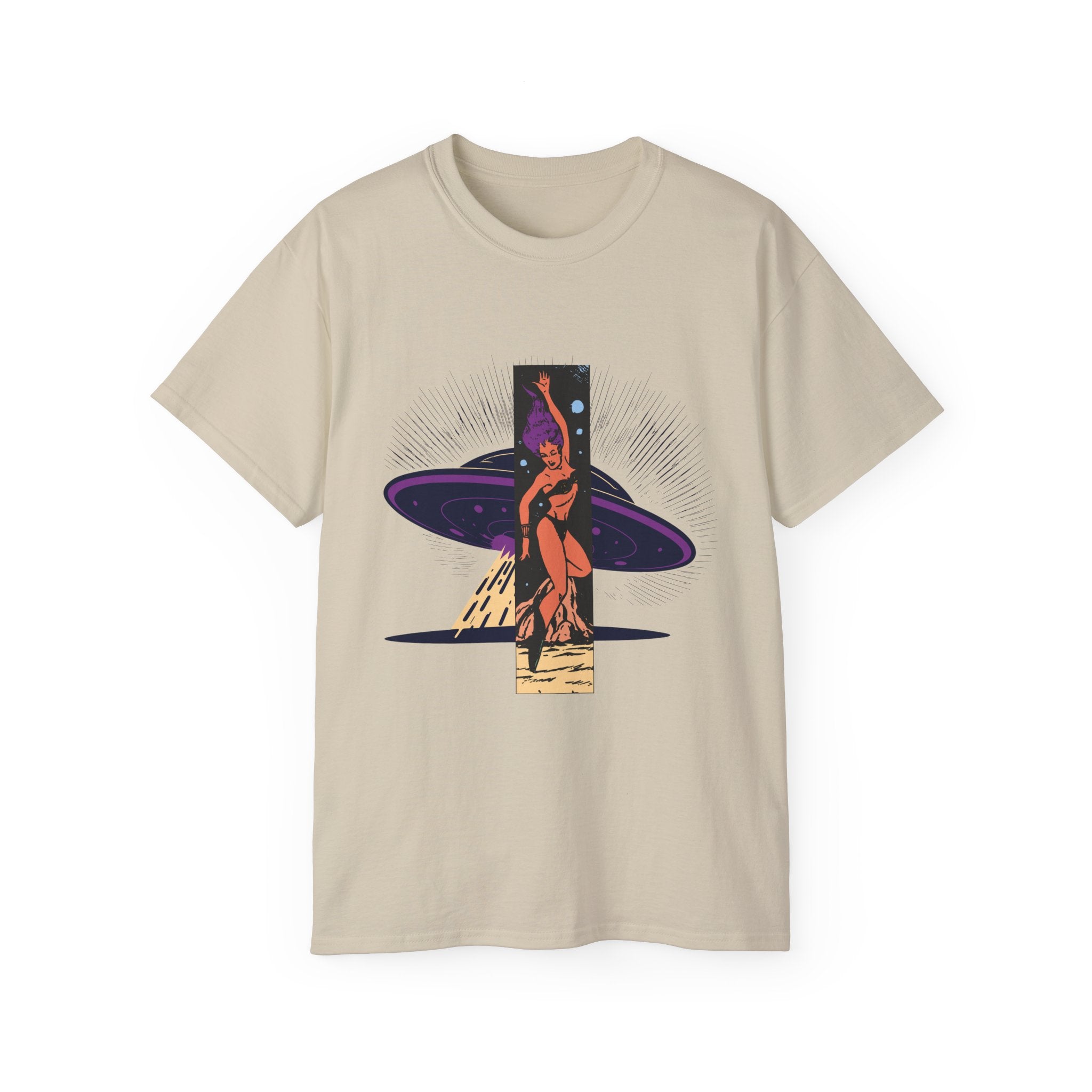 Space Warrior - Unisex Cotton Tee (Front) - Damned Threads
