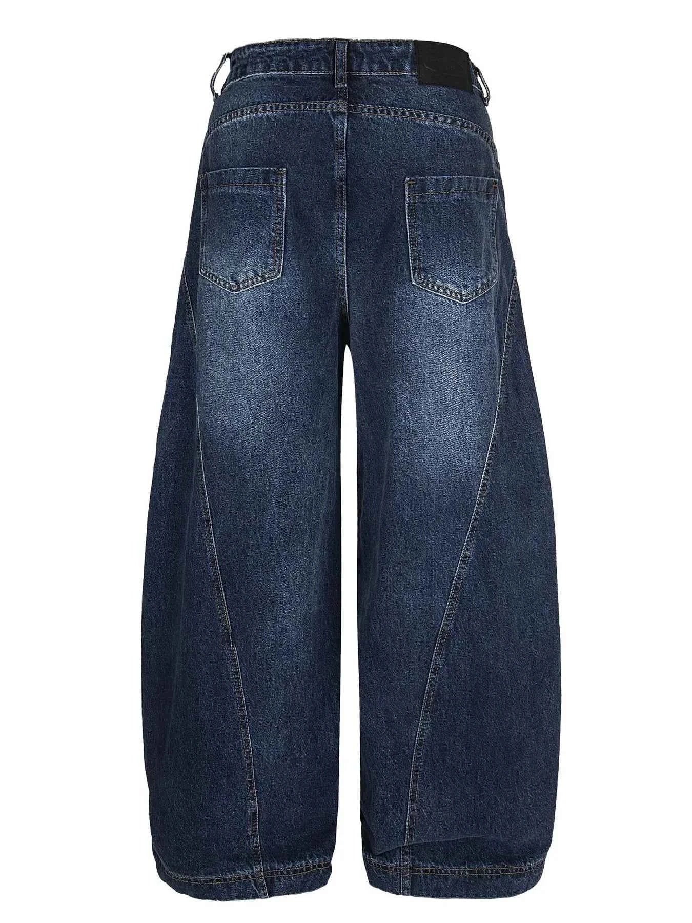 Men's Wide Leg Vintage Wash Jeans