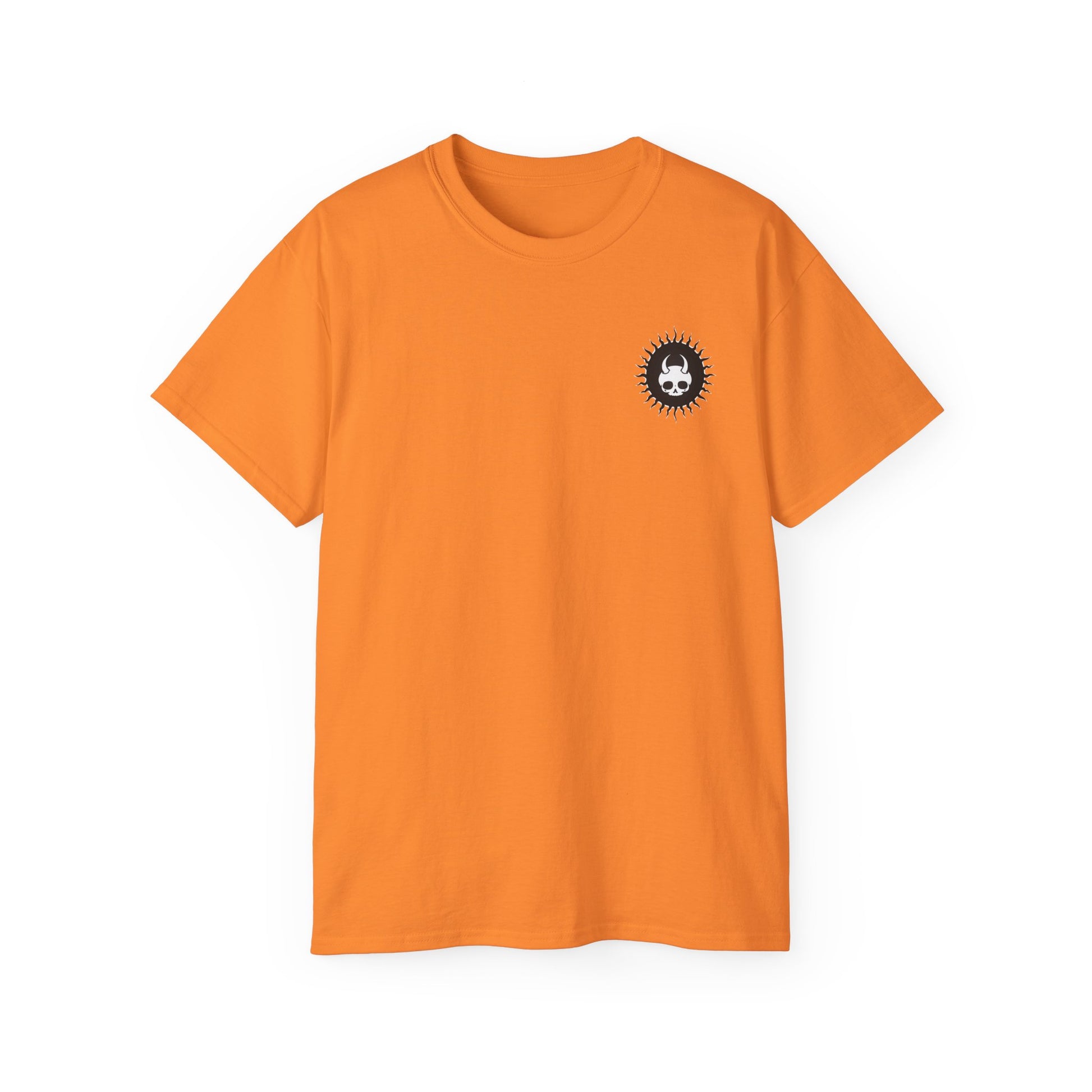 Spook-Rock - Unisex Cotton Tee (Back) - Damned Threads