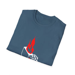 Hot Stuff Comin Thru - Unisex Softstyle T-Shirt (Front) - Damned Threads