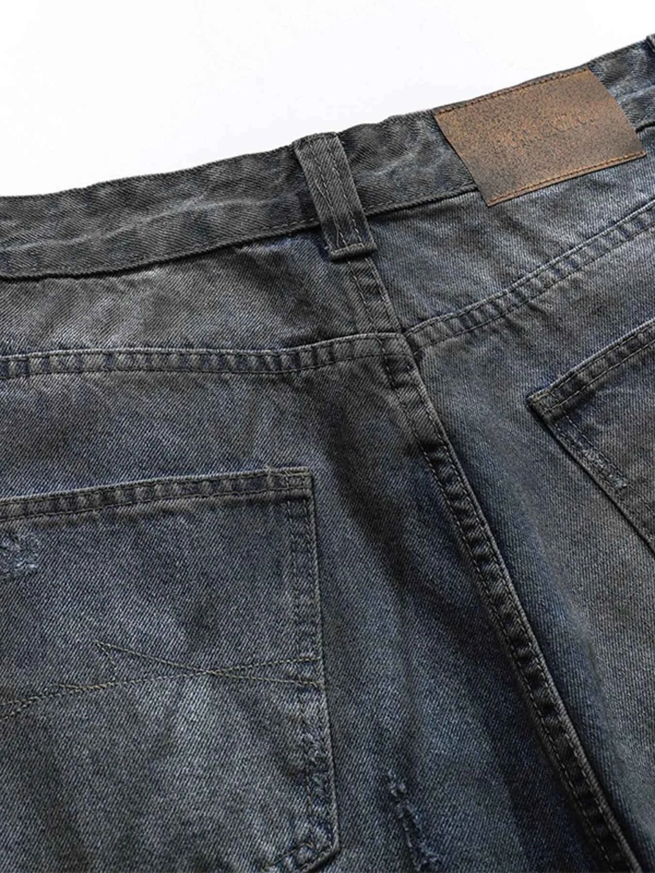 Men's Vintage Wash Wide Leg Jeans