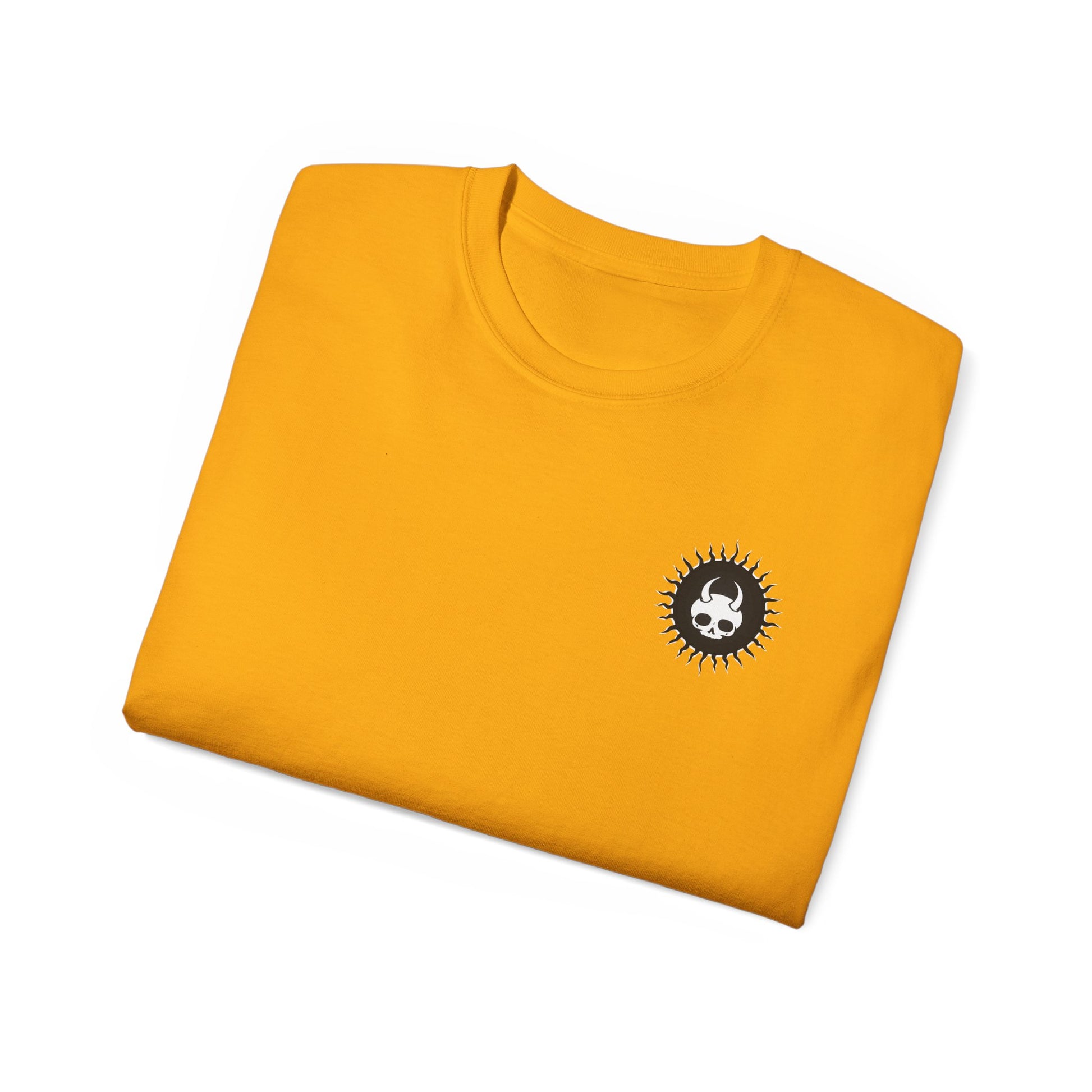 Spook-Rock - Unisex Cotton Tee (Back) - Damned Threads