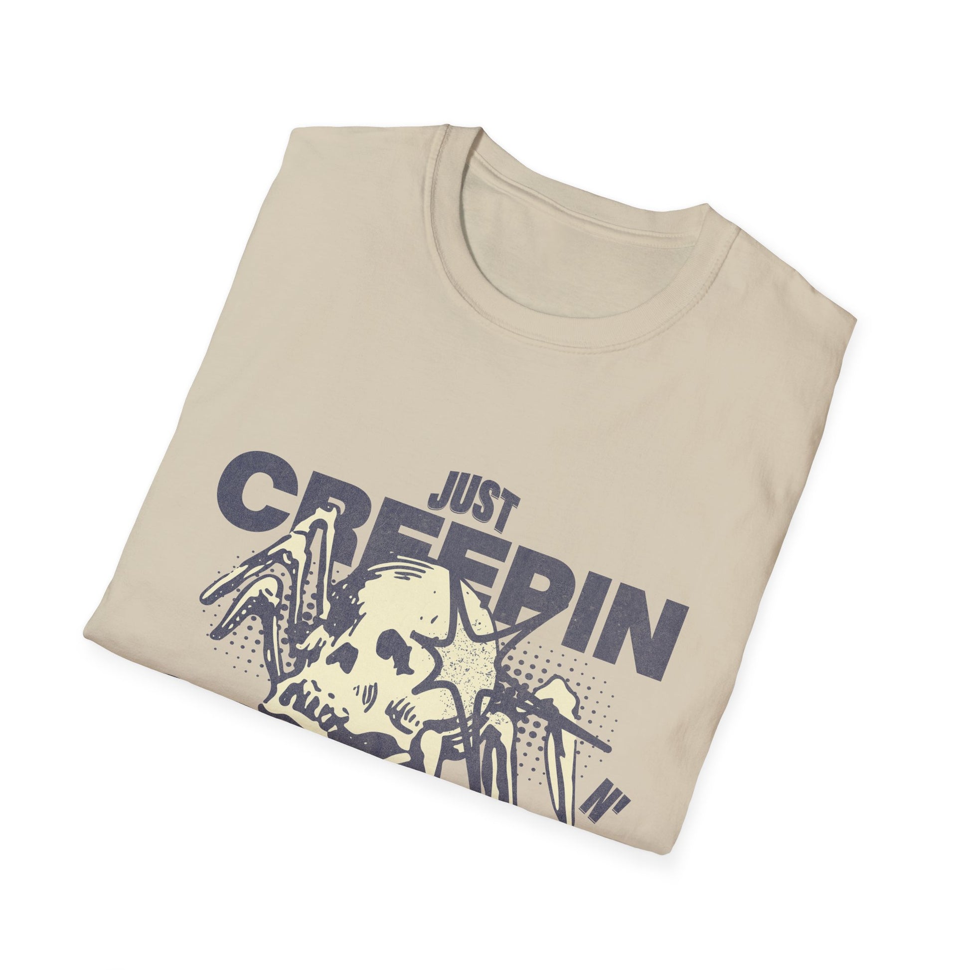Just Creepin N Crawlin - Unisex Softstyle T-Shirt (Front) - Damned Threads