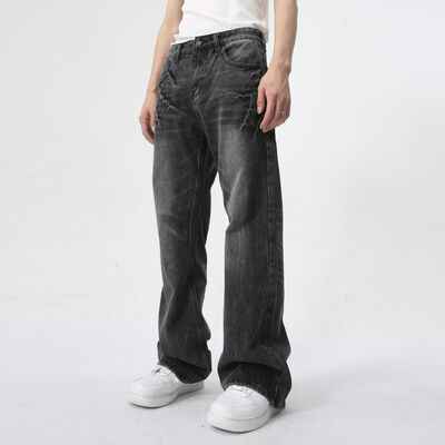 Lightning Burst Bootcut Jeans - Damned Threads