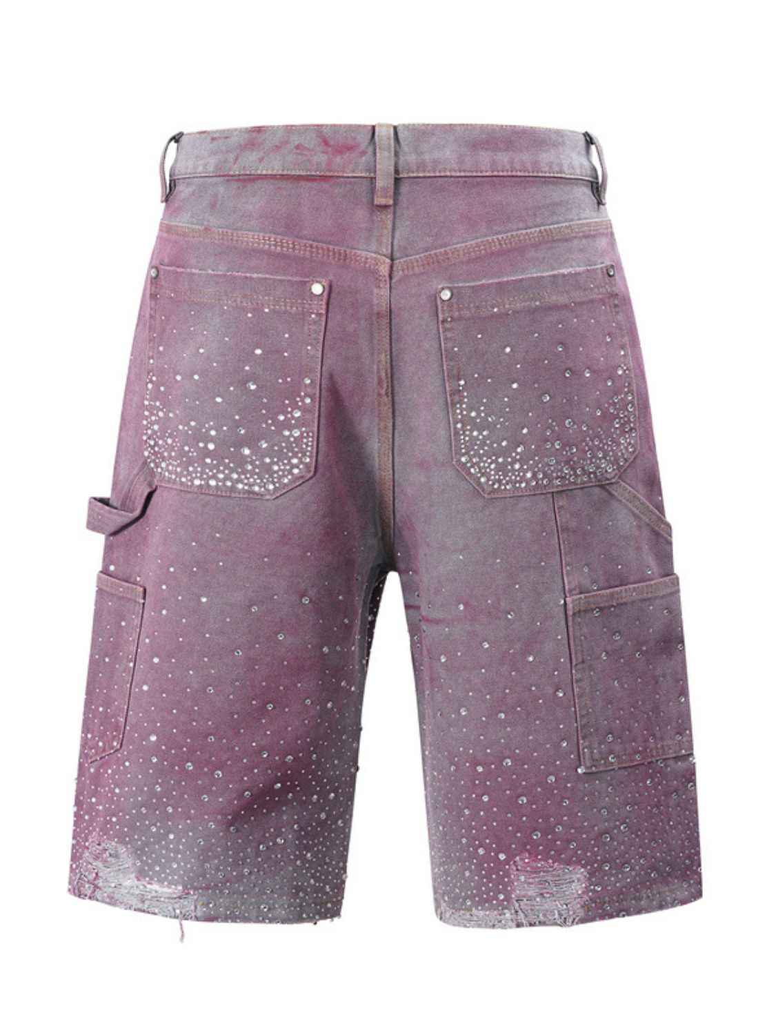 Men's Rhinestone Shorts with Pockets - Damned Threads