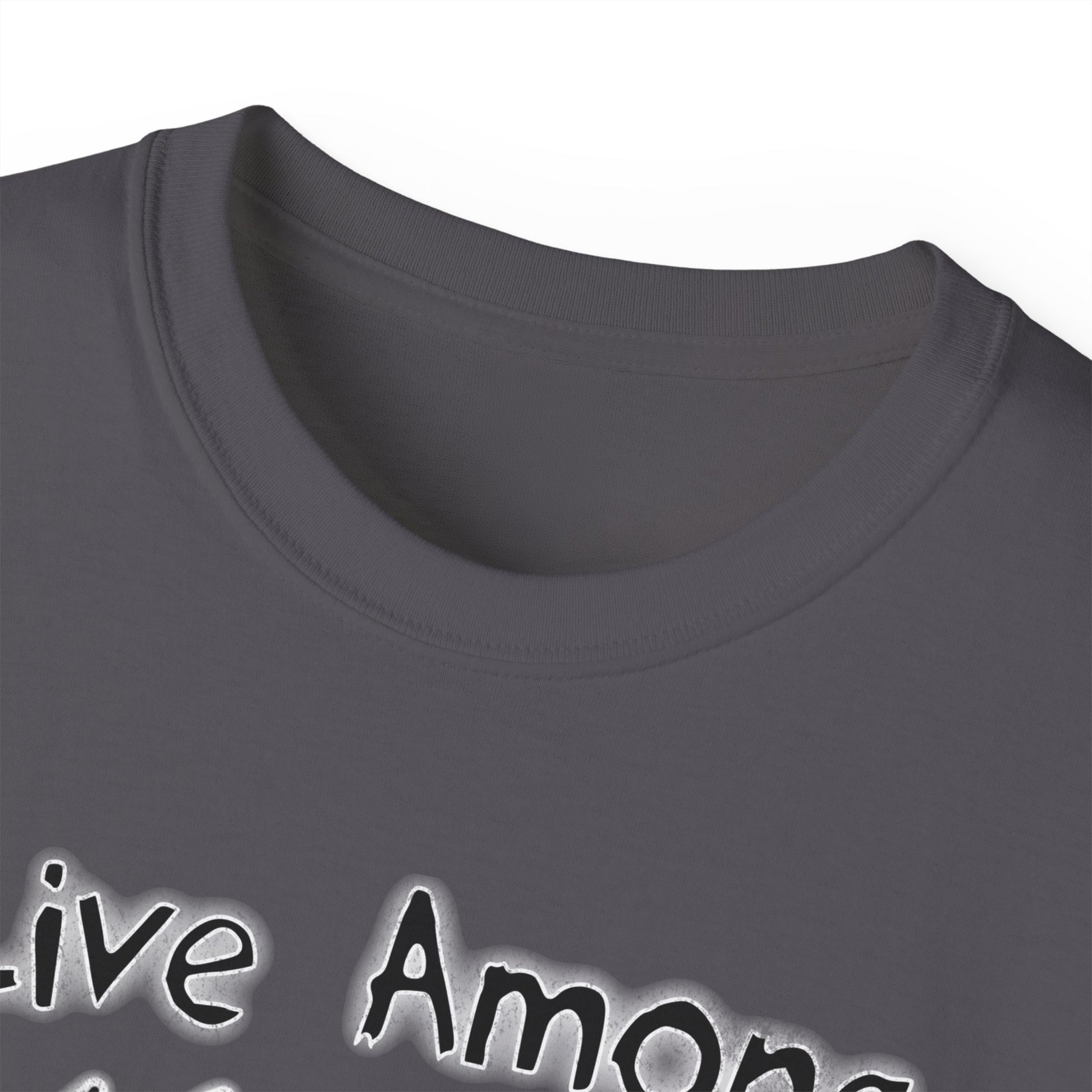 Live Among Demons - Unisex Cotton Tee (Front) - Damned Threads