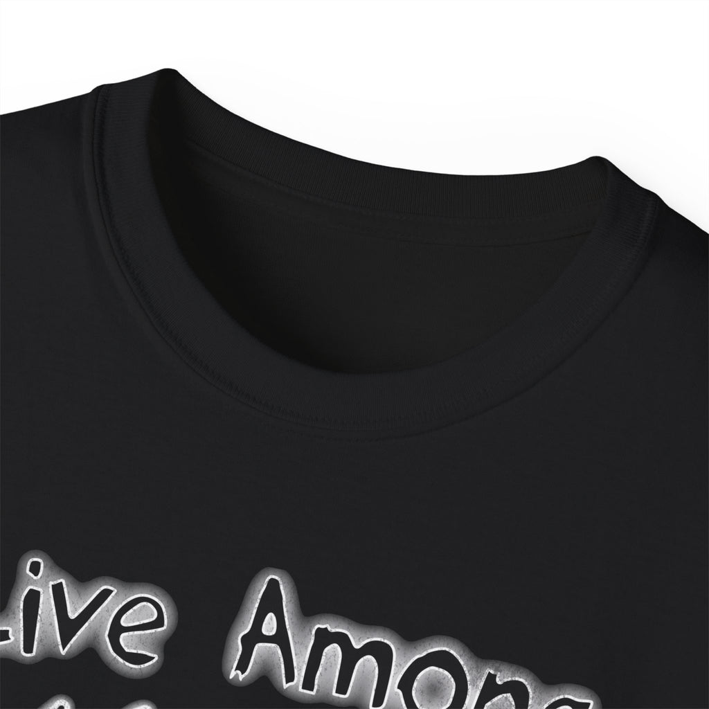 Live Among Demons - Unisex Cotton Tee (Front) - Damned Threads