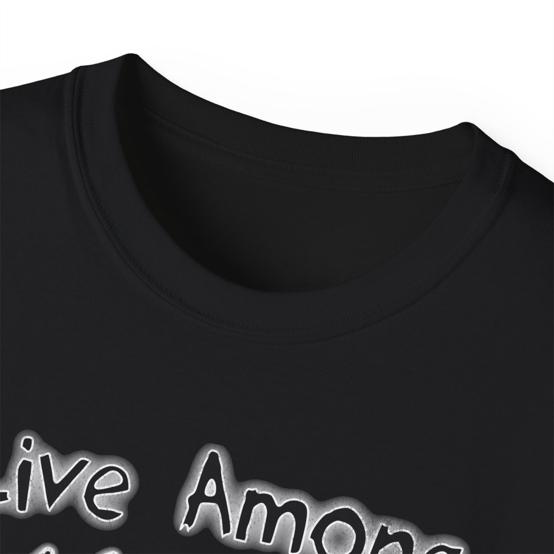 Live Among Demons - Unisex Cotton Tee (Front) - Damned Threads