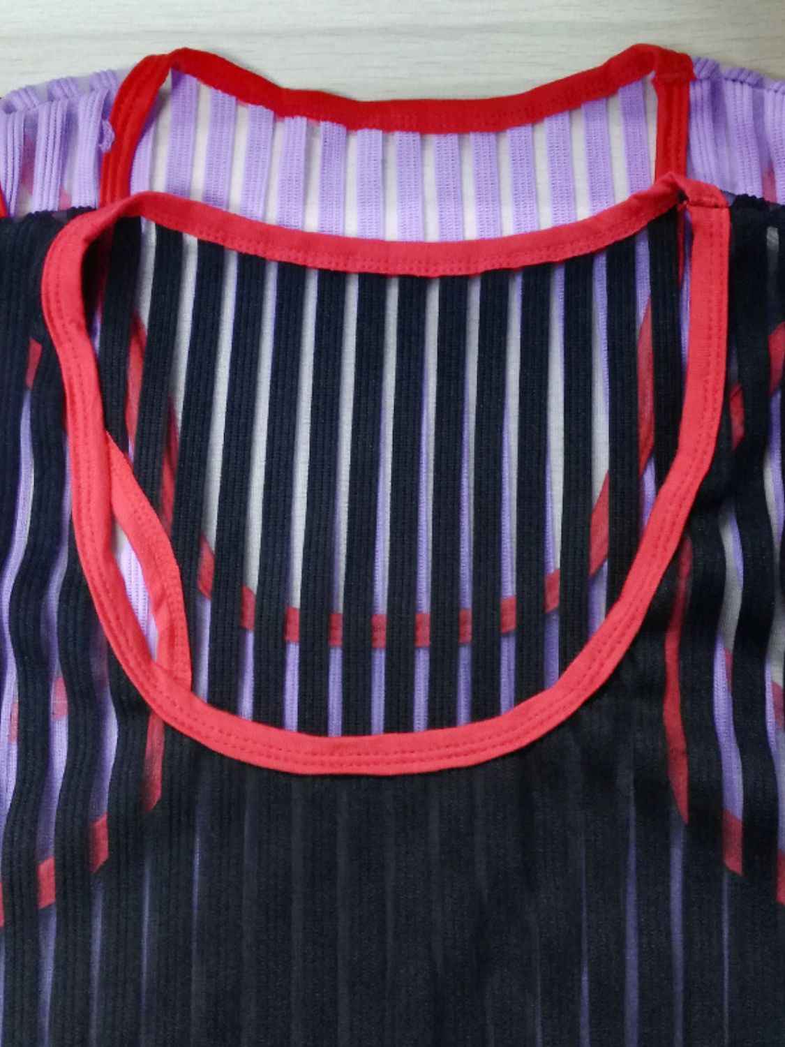 Men's Striped Mesh Tank - Damned Threads