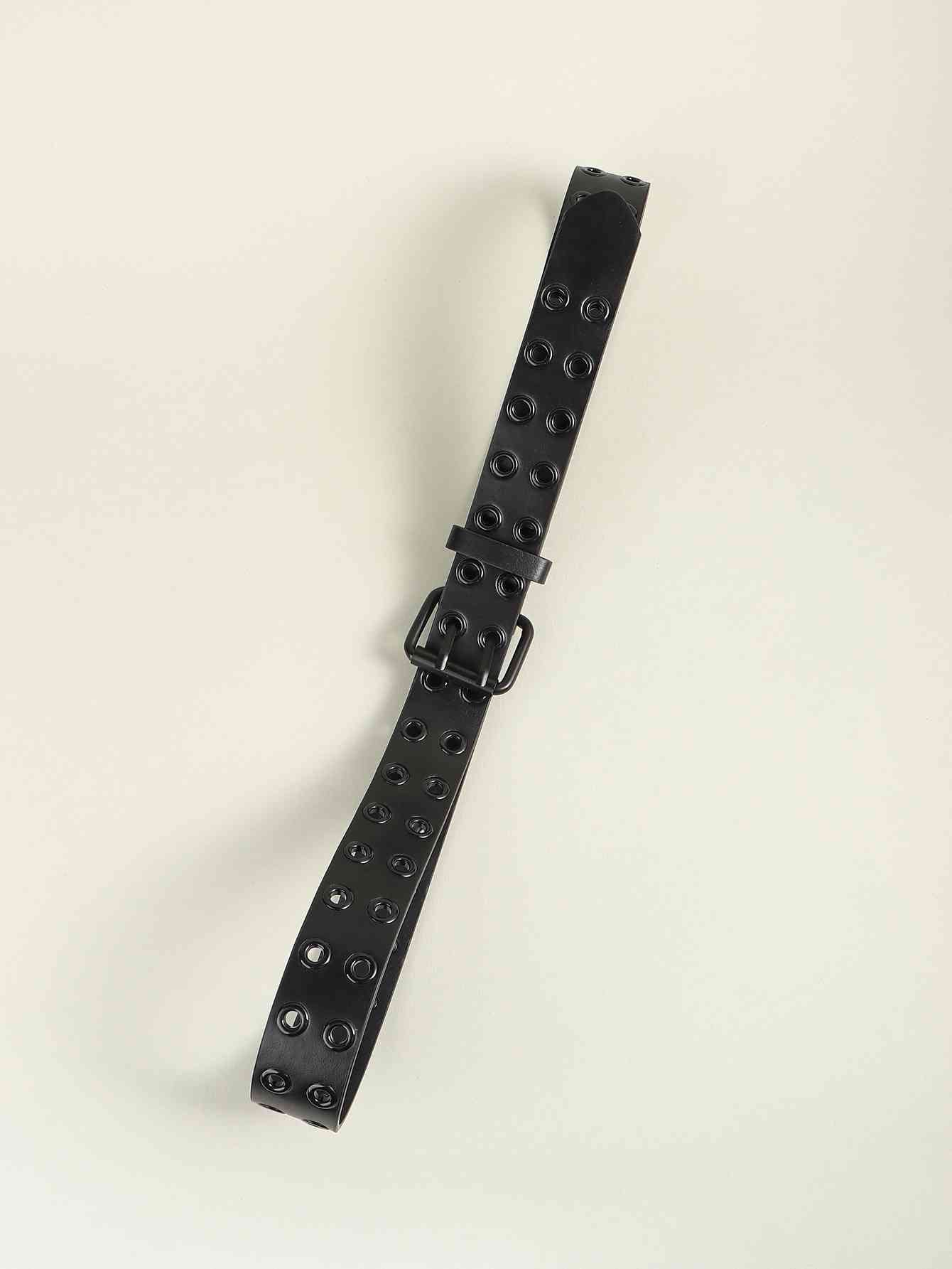 Grommet PU Leather Belt - Damned Threads