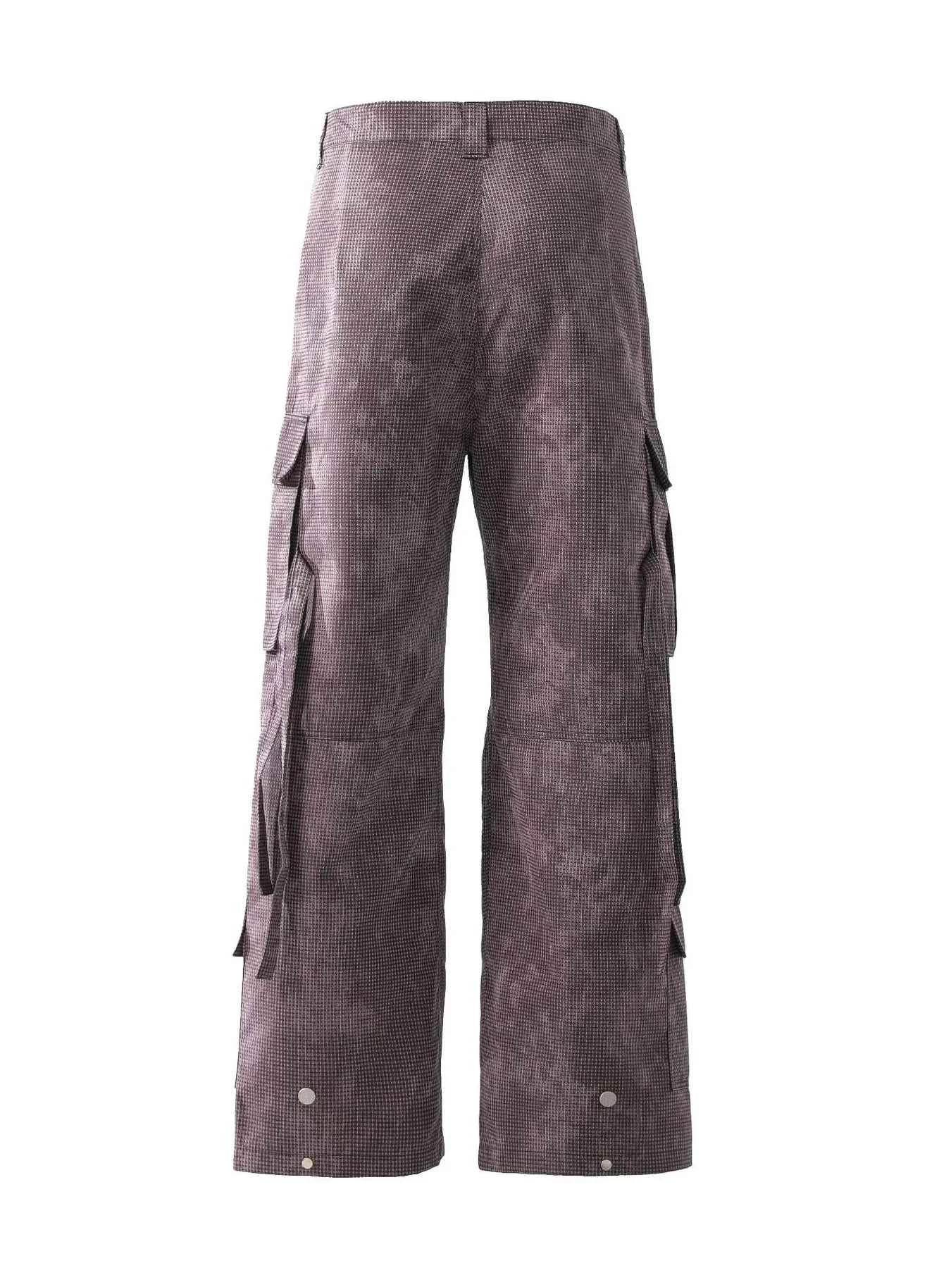 Men's Wide Leg Cargo Pants with Multiple Pockets